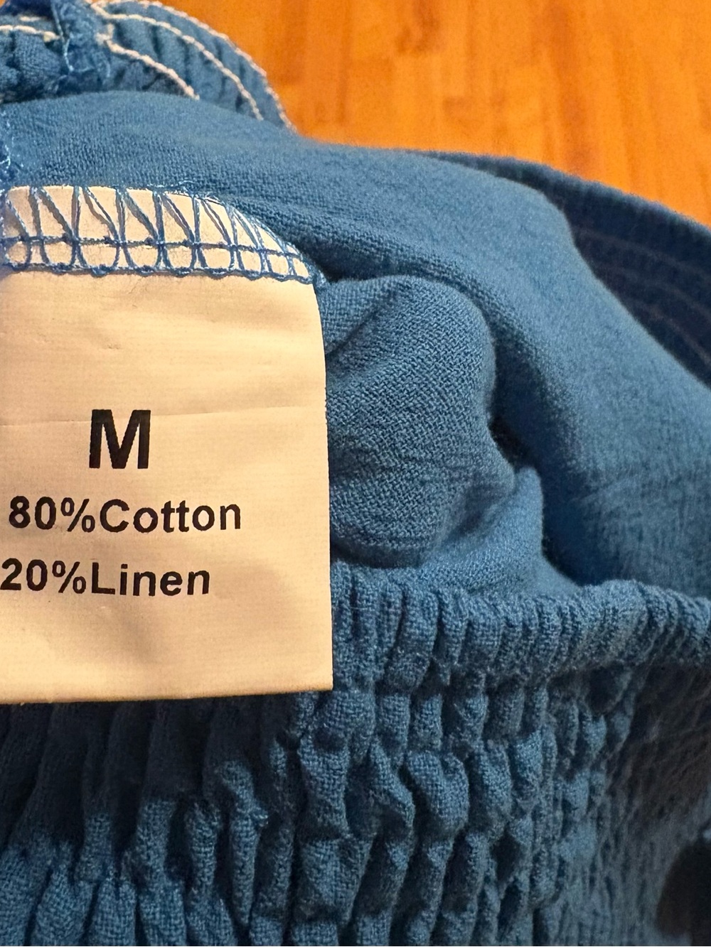 🔥Women’s Blue Linen & Cotton Palazzo Pants, Sz. M, VGUC-EUC. - Picture 6 of 7